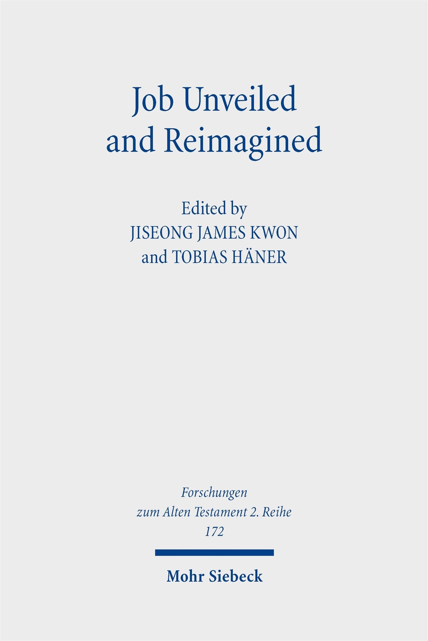 Cover image for Job Unveiled and Reimagined ISBN 9783161636820
