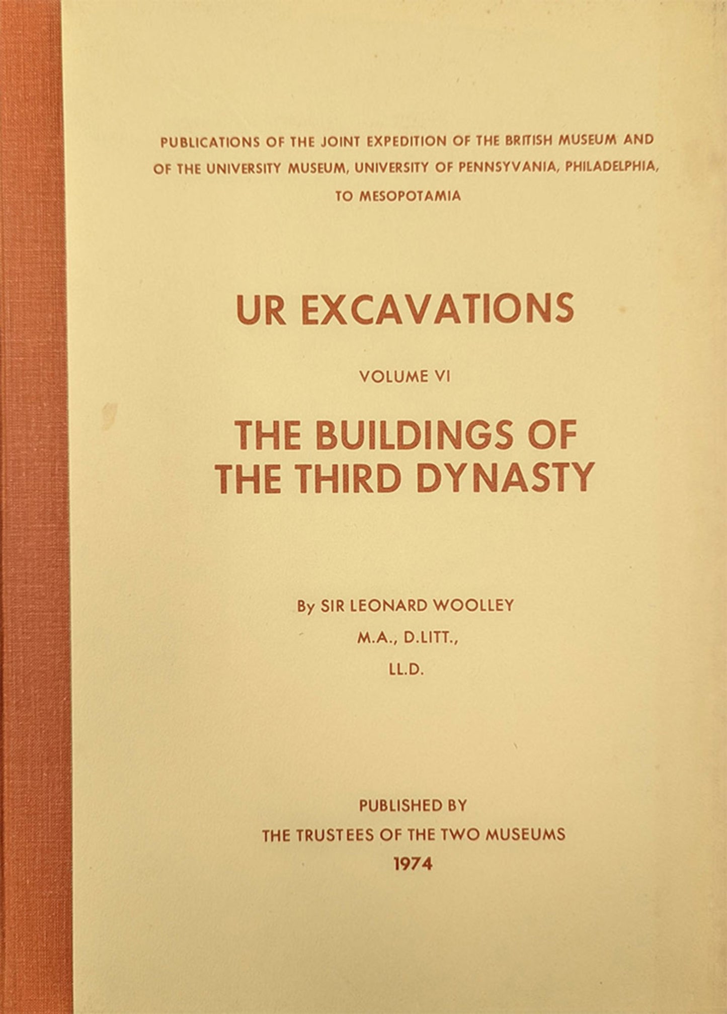 Cover image for Ur Excavations ISBN 9780686177722