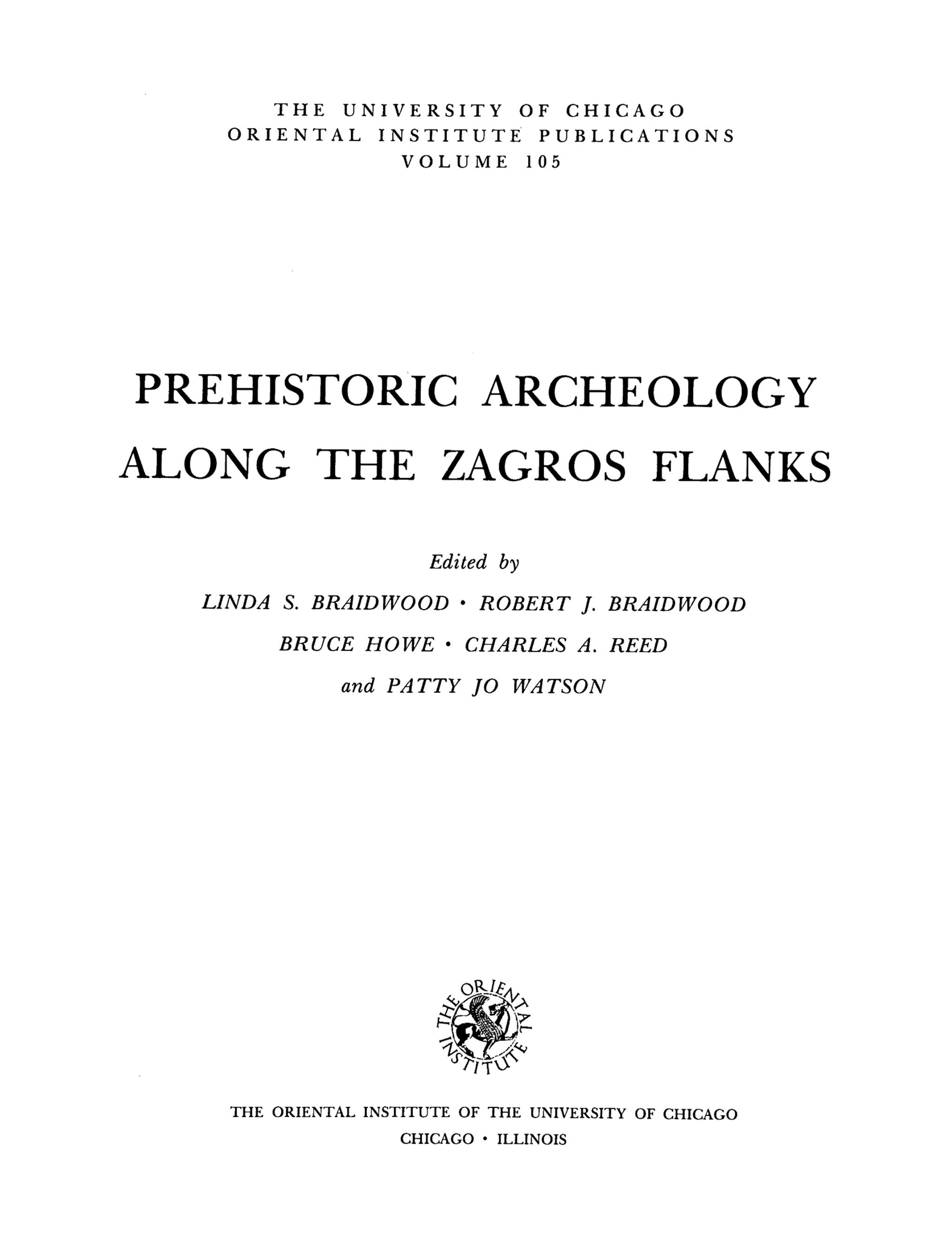 Cover image for Prehistoric Archaeology along the Zagros Flanks ISBN 9780918986368