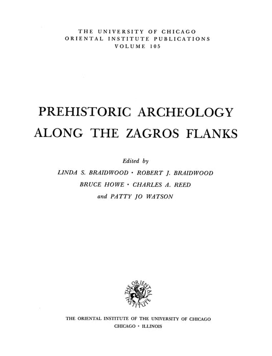 Prehistoric Archaeology along the Zagros Flanks