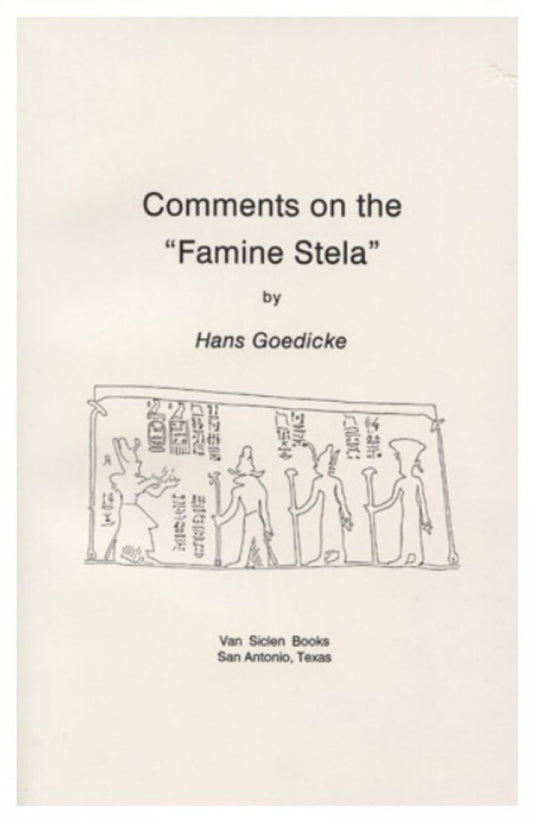 Comments on the 'Famine Stela'