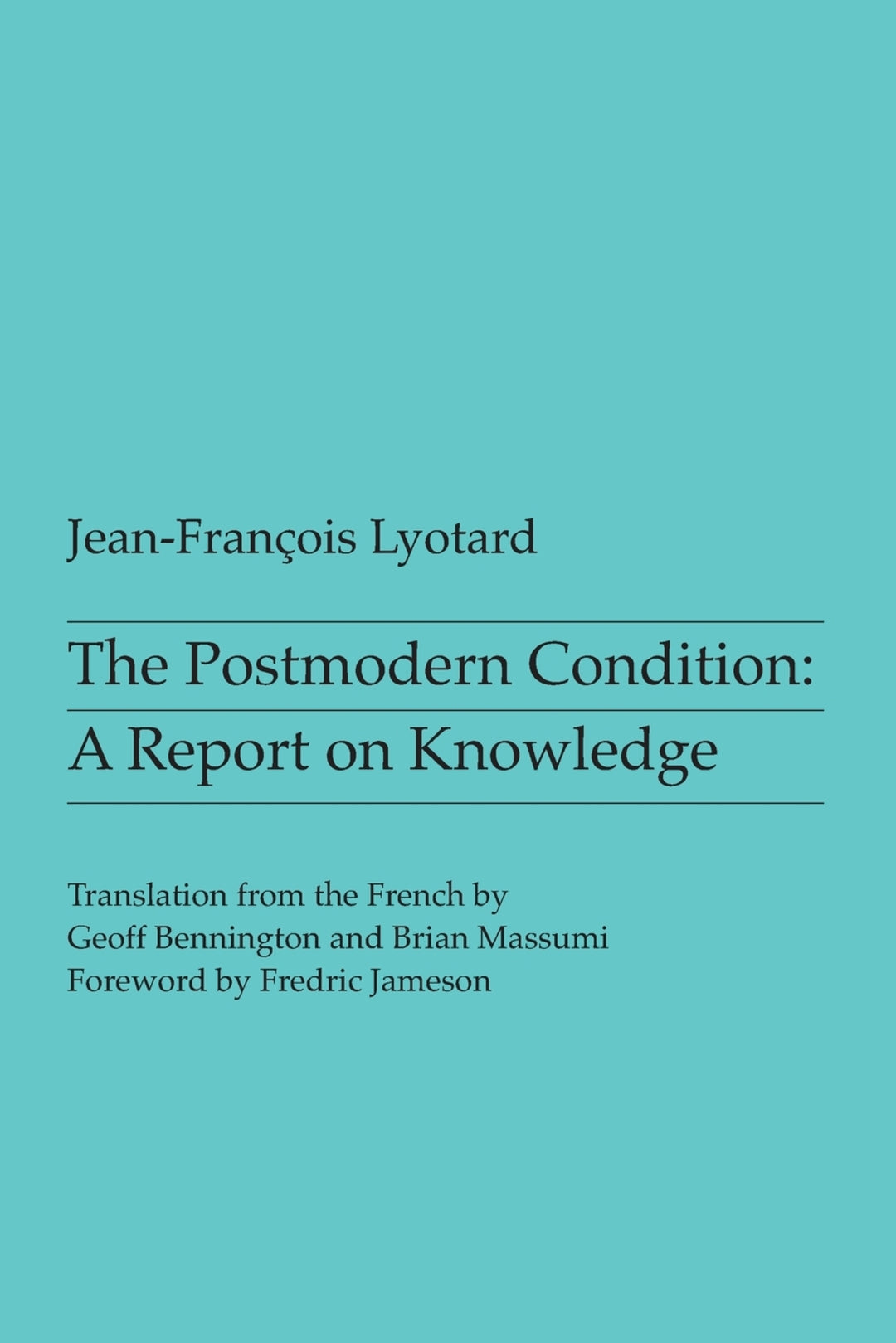 Cover image for The Postmodern Condition ISBN 9780719014505