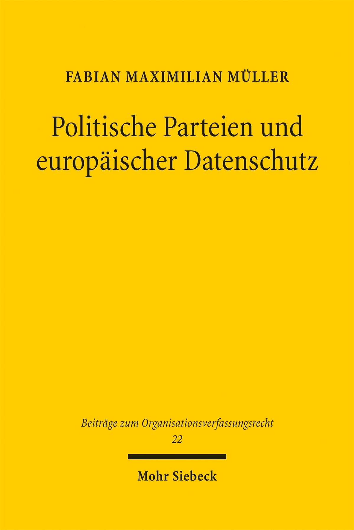 Politische Parteien und europäischer Datenschutz