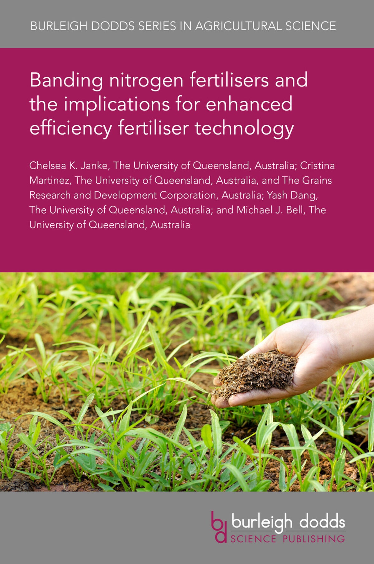 Cover image for Banding nitrogen fertilisers and the implications for enhanced efficiency fertiliser technology ISBN 9781801469715