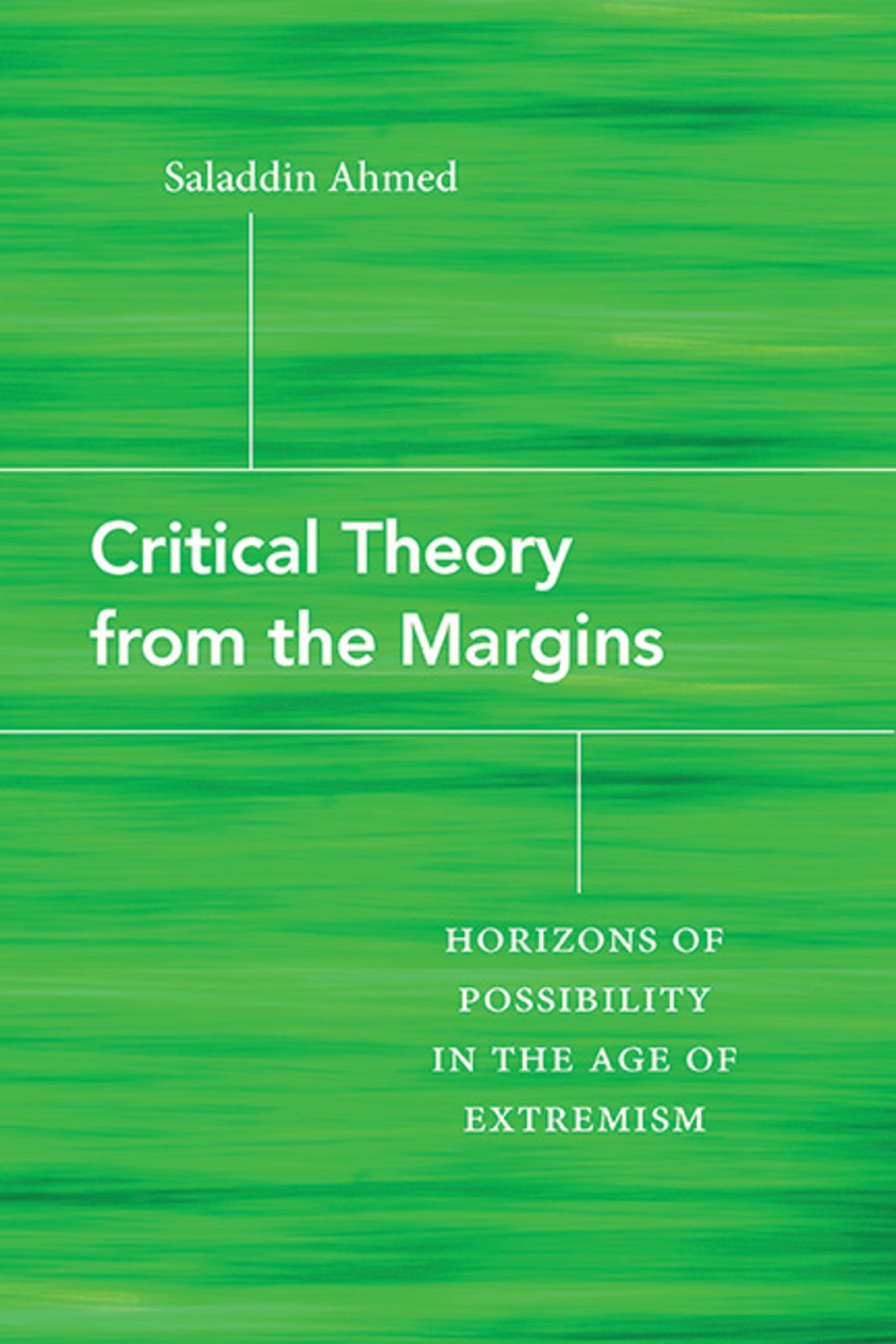Cover image for Critical Theory from the Margins ISBN 9781438494319