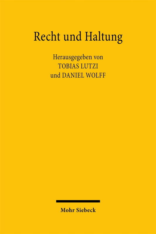 Recht und Haltung
