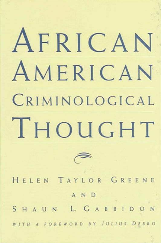 African American Criminological Thought