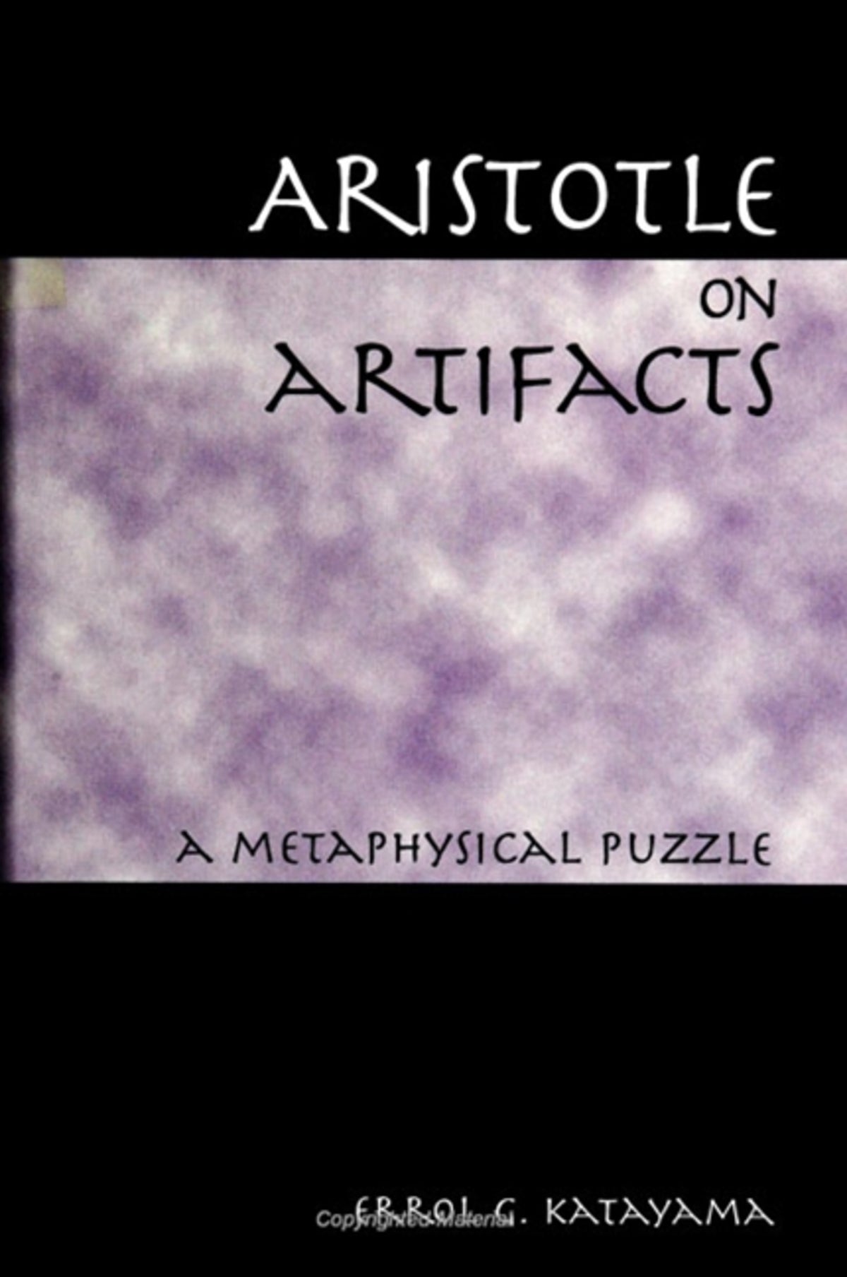 Aristotle on Artifacts
