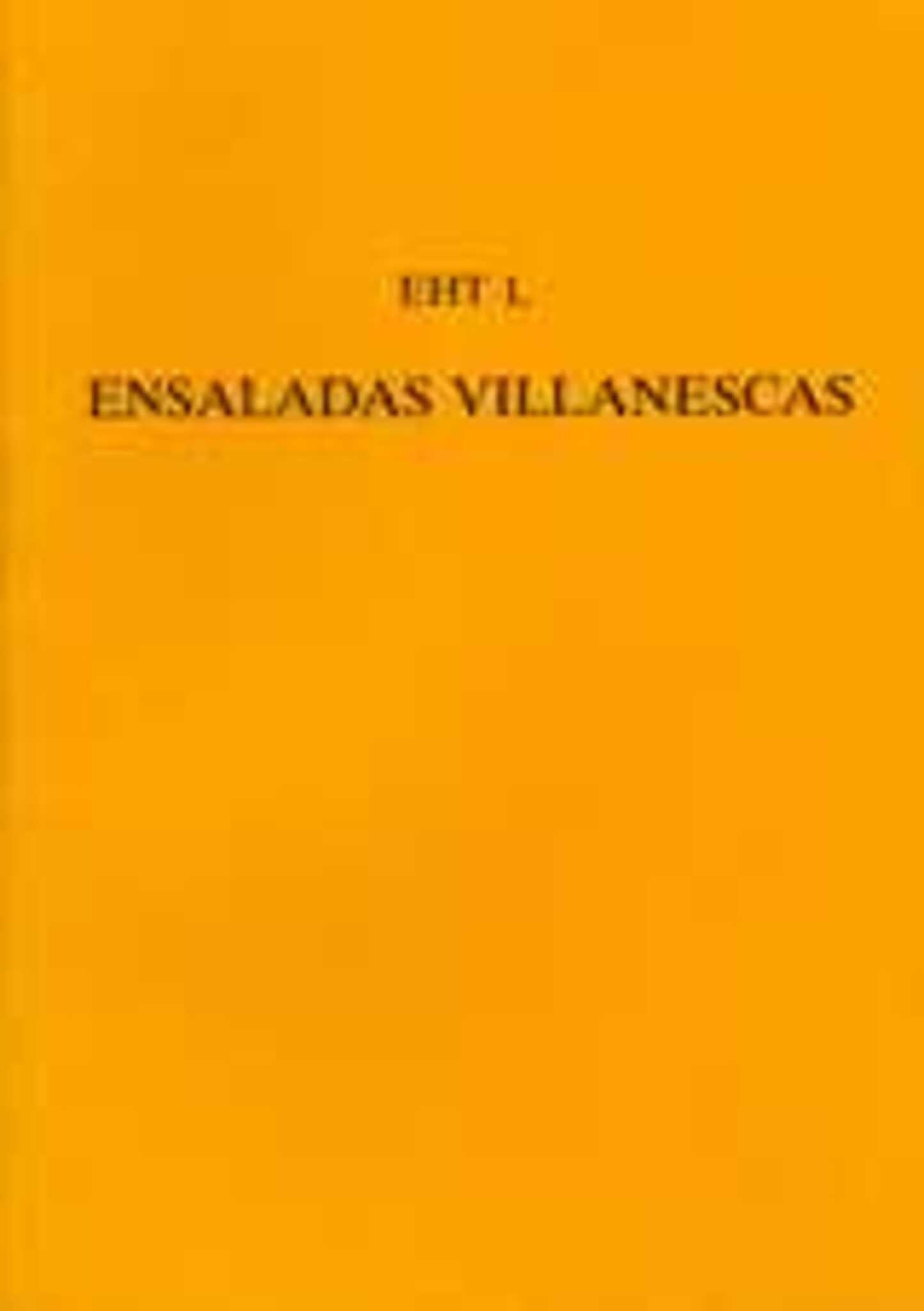 'Ensaladas Villanescas' From The 'Romancero Nuevo'