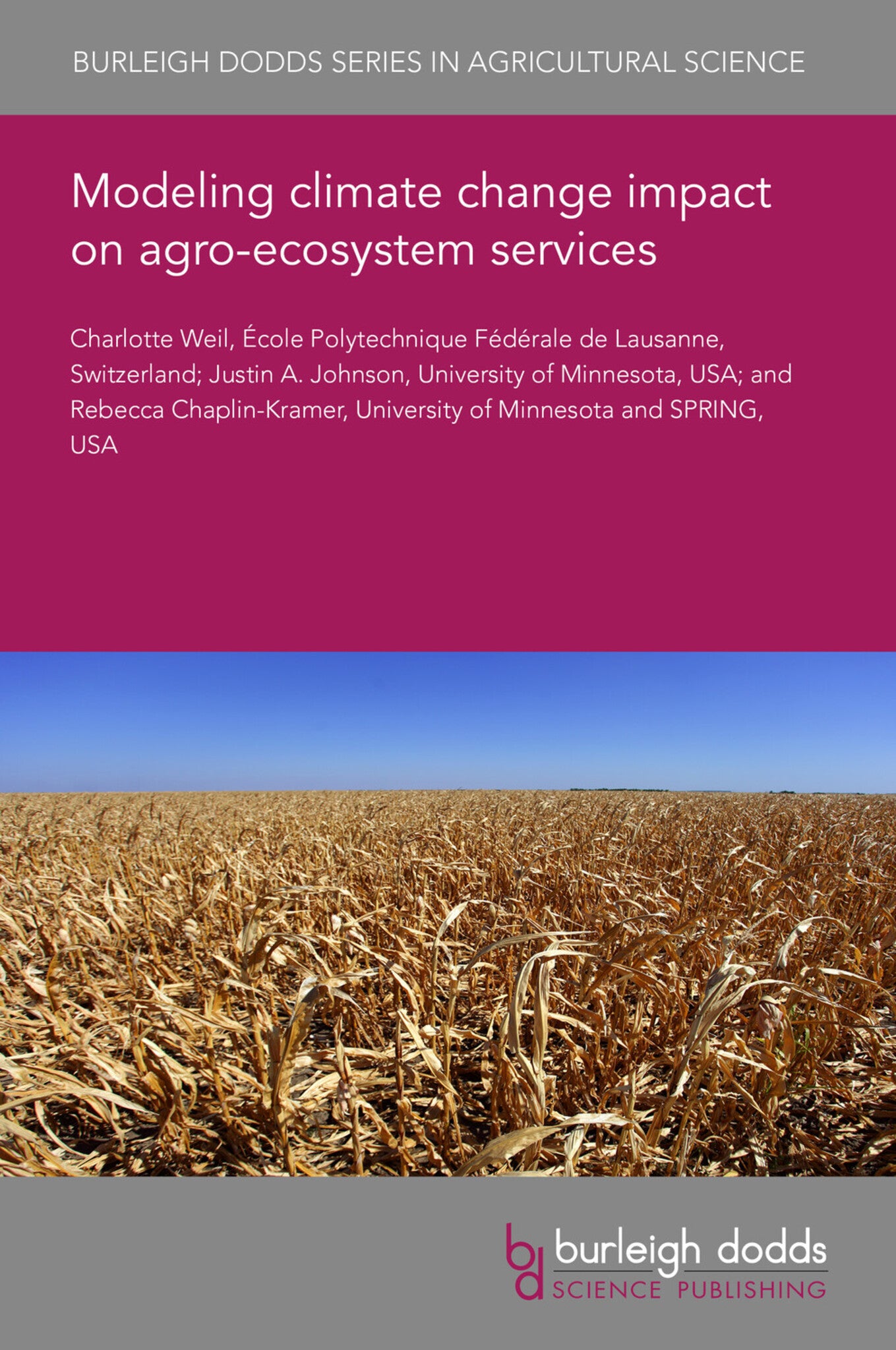 Modeling climate change impact on agro-ecosystem services
