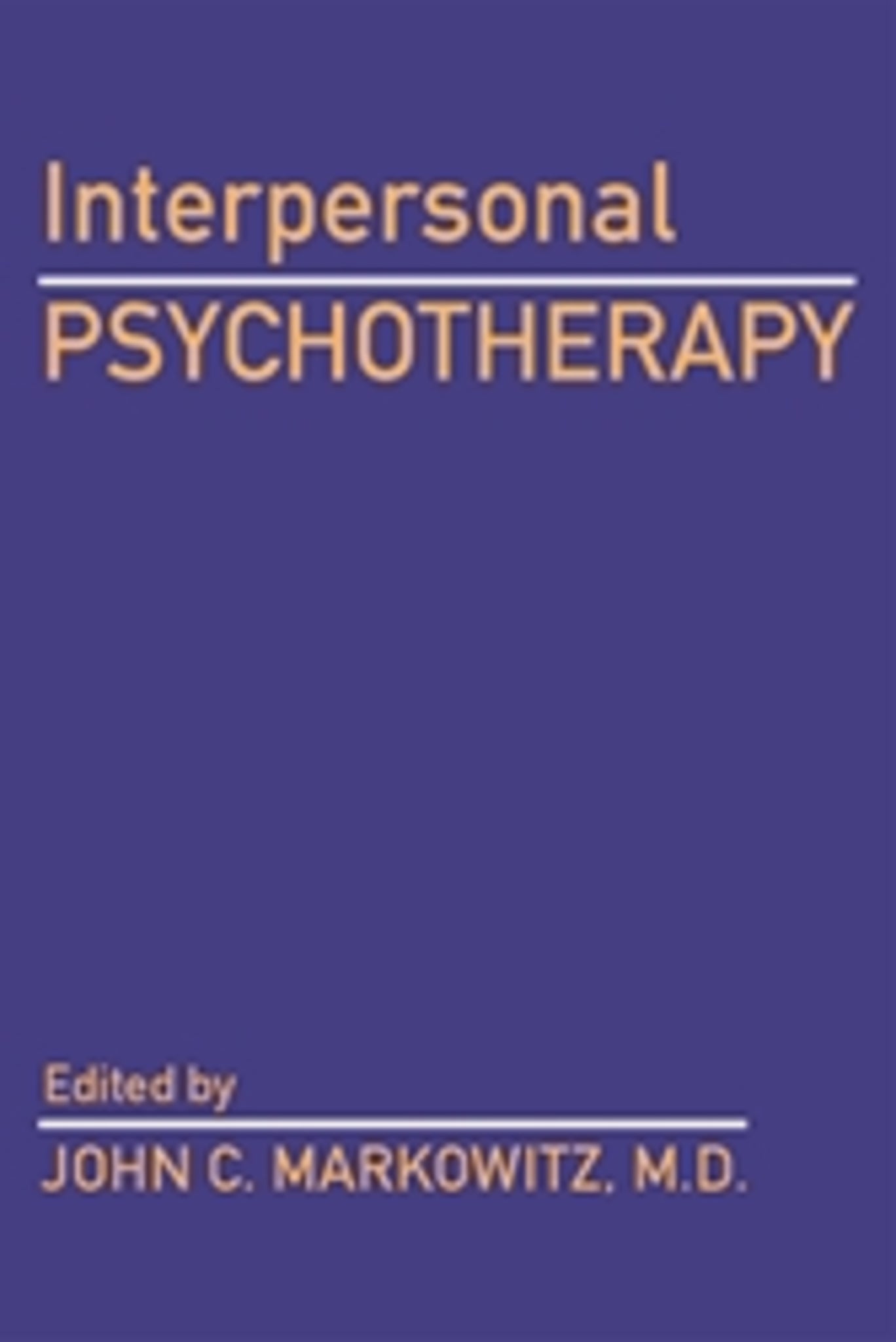 Interpersonal Psychotherapy