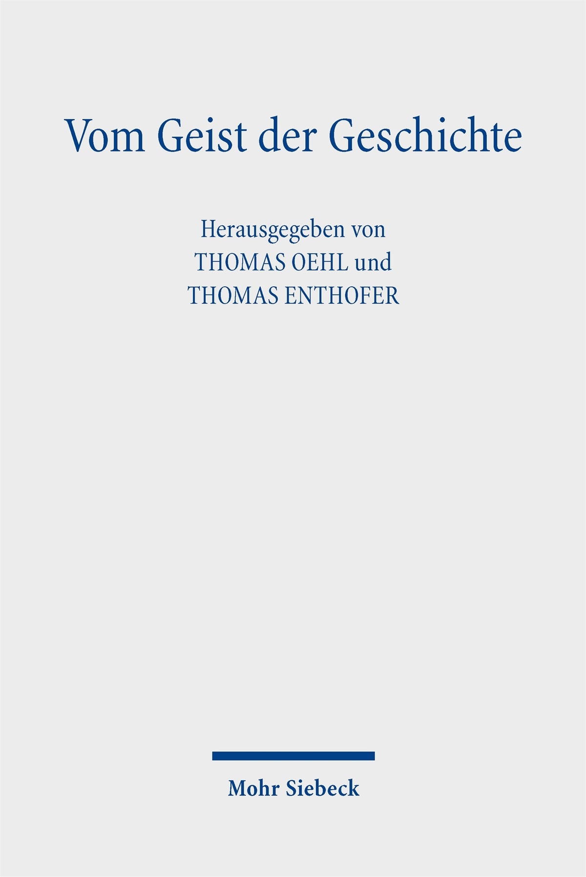 Vom Geist der Geschichte