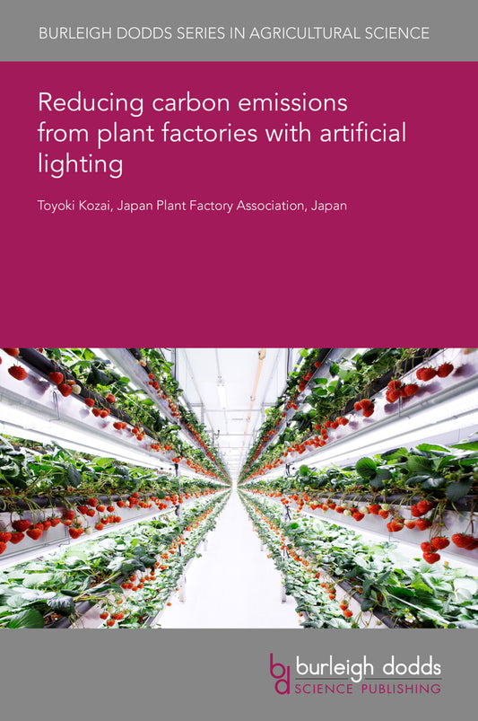 Reducing carbon emissions from plant factories with artificial lighting
