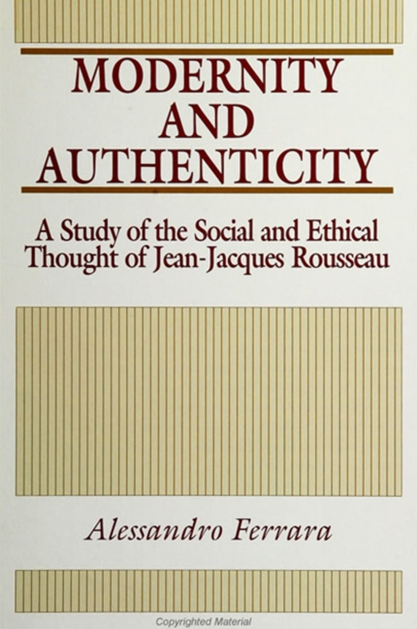 Modernity and Authenticity