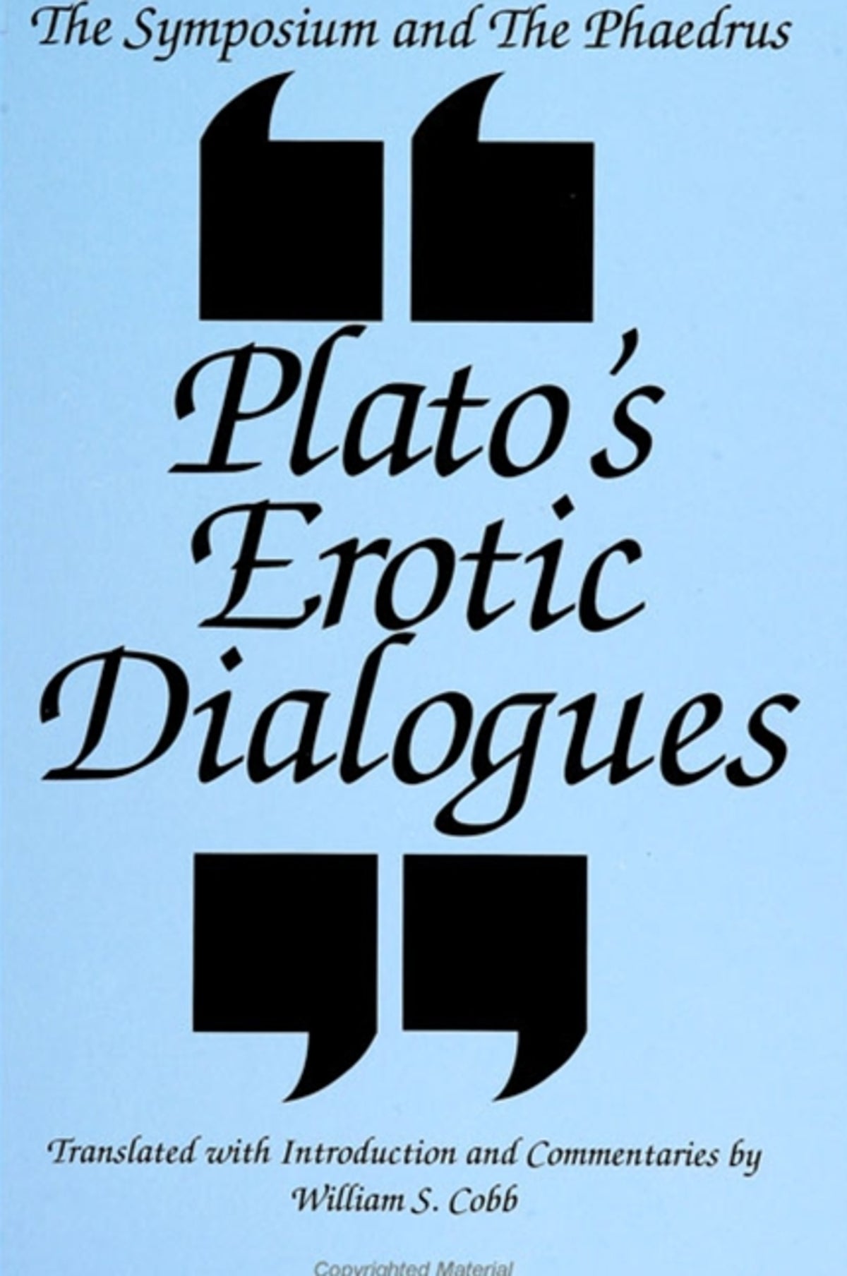 Cover image for The Symposium and the Phaedrus ISBN 9780791416181