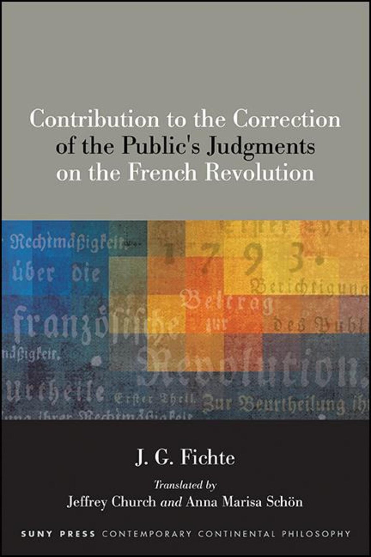 Cover image for Contribution to the Correction of the Public's Judgments on the French Revolution ISBN 9781438482170