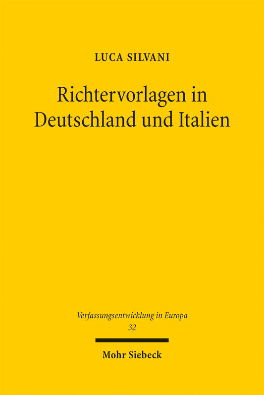 Richtervorlagen in Deutschland und Italien