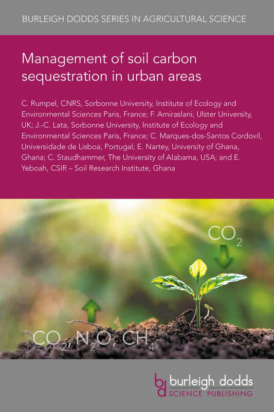 Management of soil carbon sequestration in urban areas