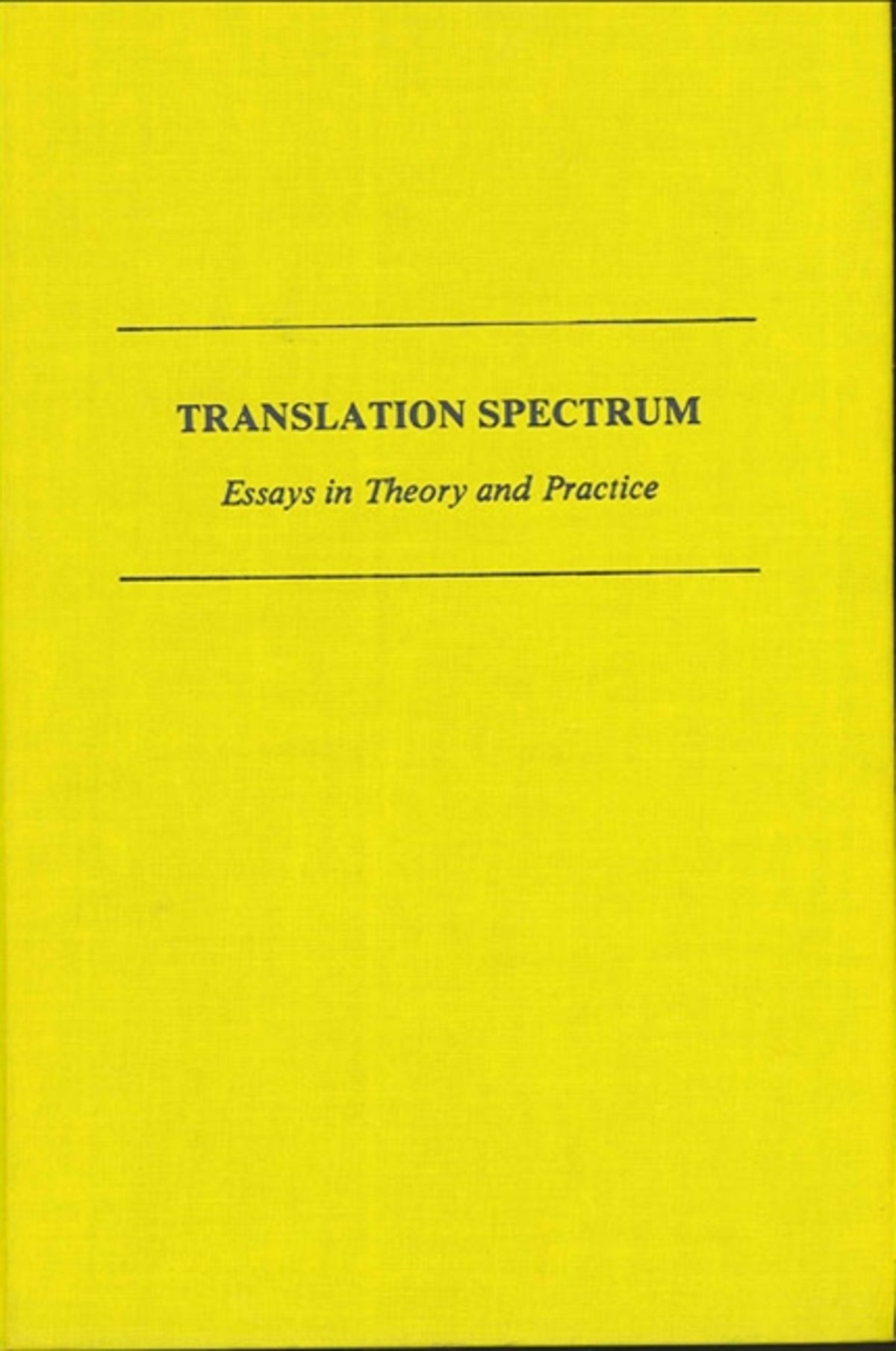 Translation Spectrum