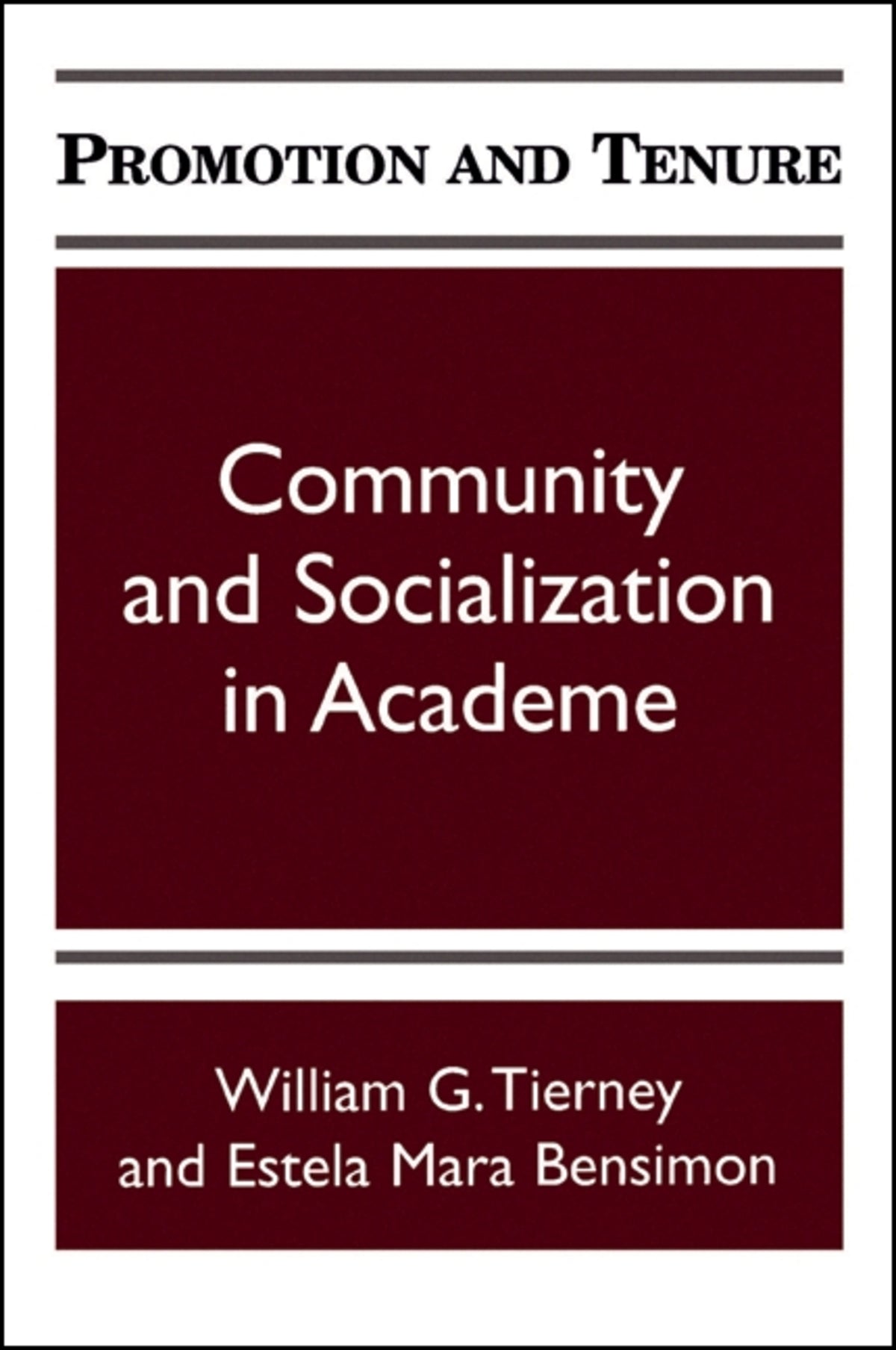Cover image for Promotion and Tenure ISBN 9780791429785