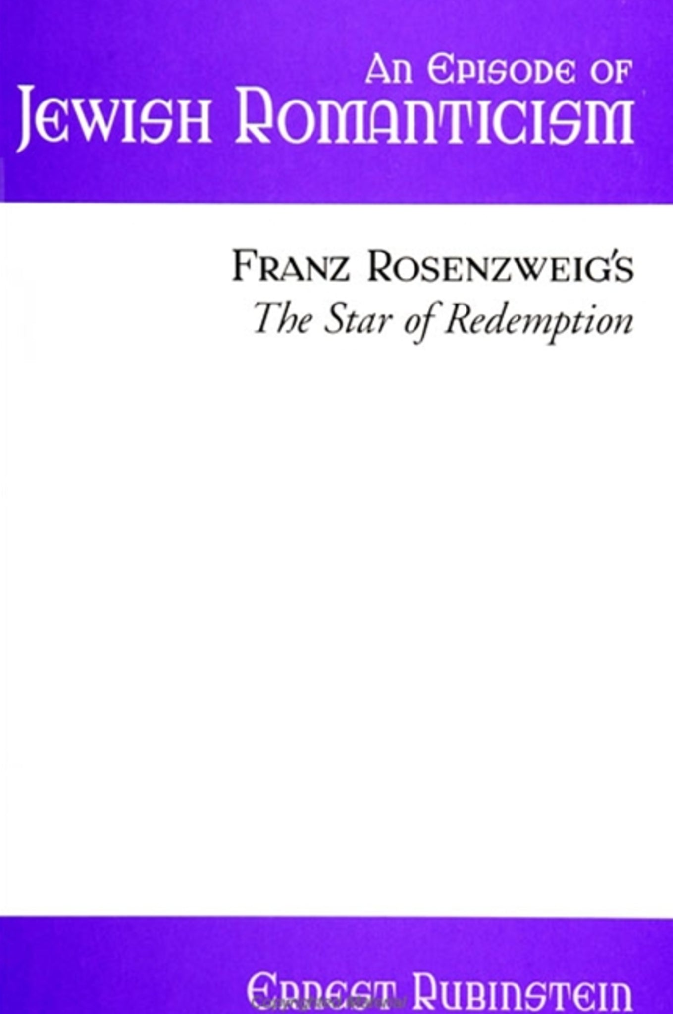 An Episode of Jewish Romanticism