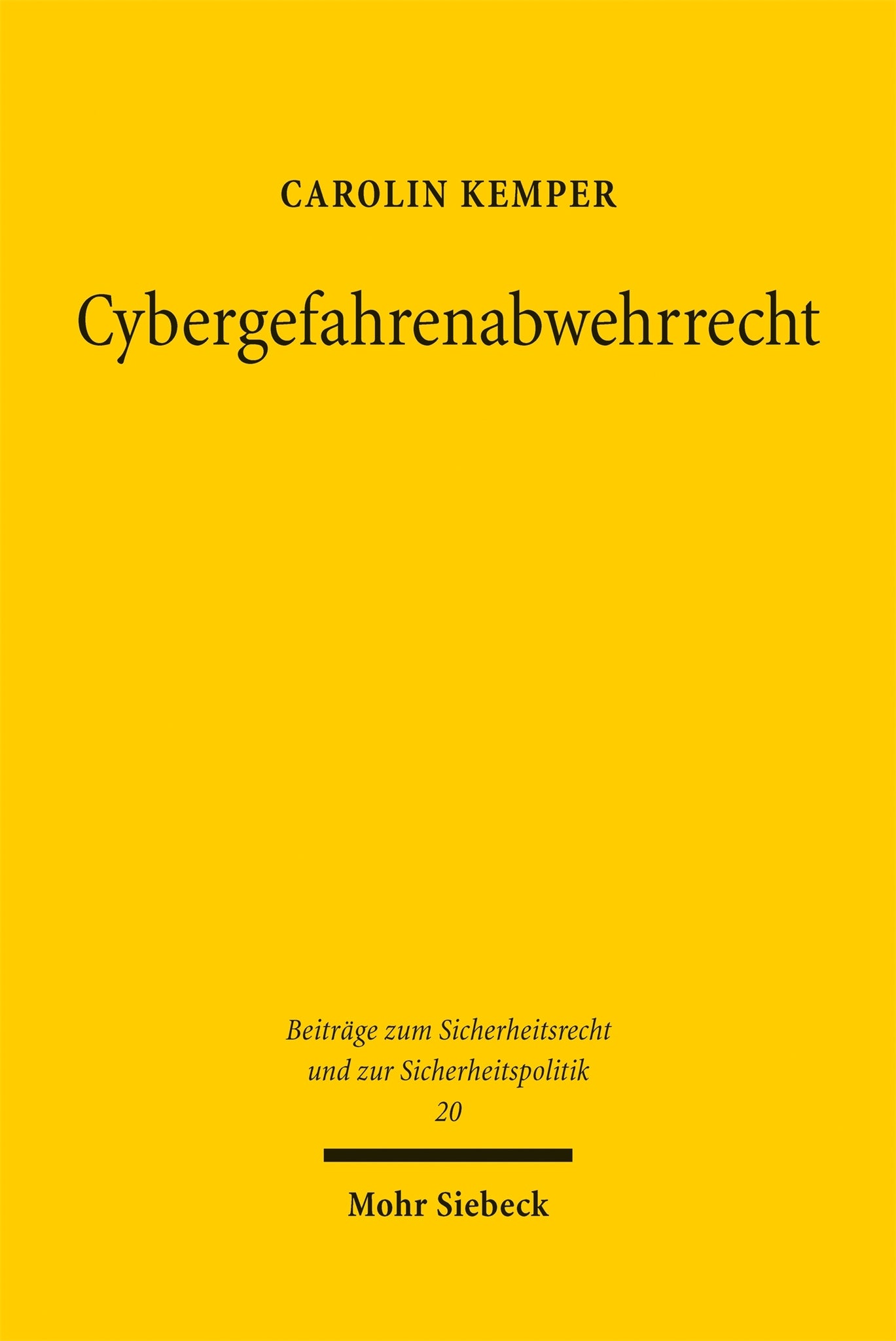 Cybergefahrenabwehrrecht