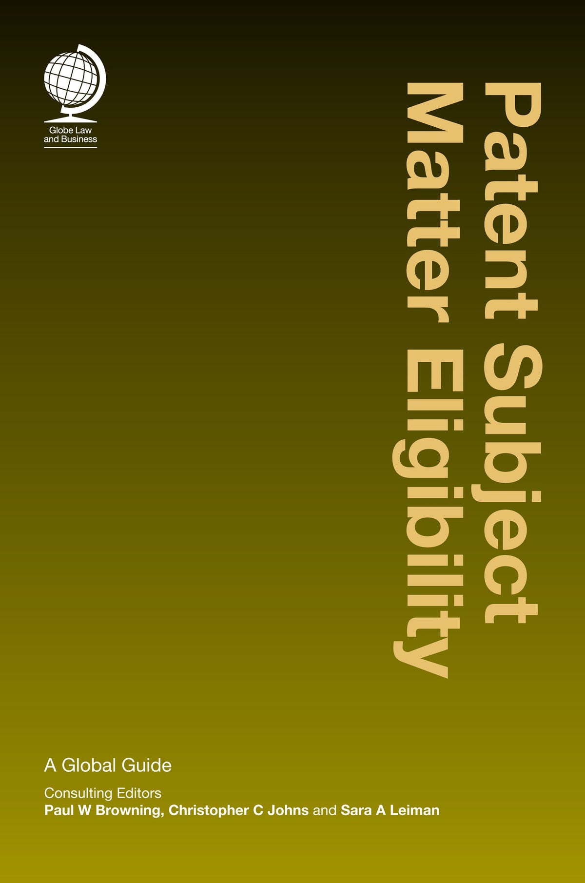 Cover image for Patent Subject Matter Eligibility ISBN 9781787424463