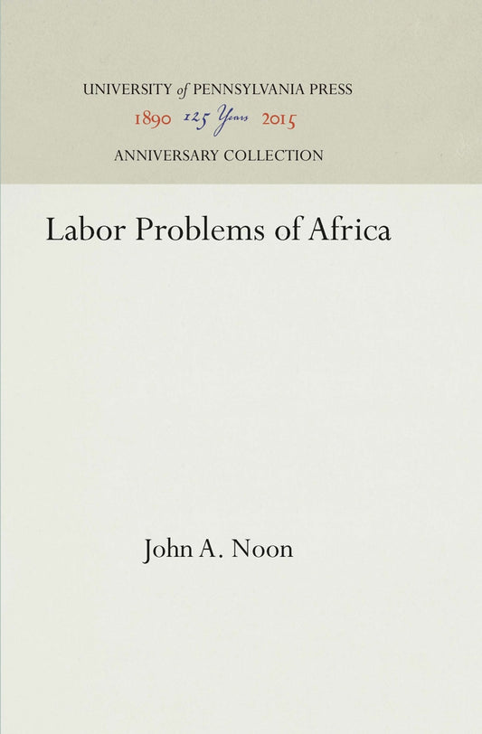 Labor Problems of Africa