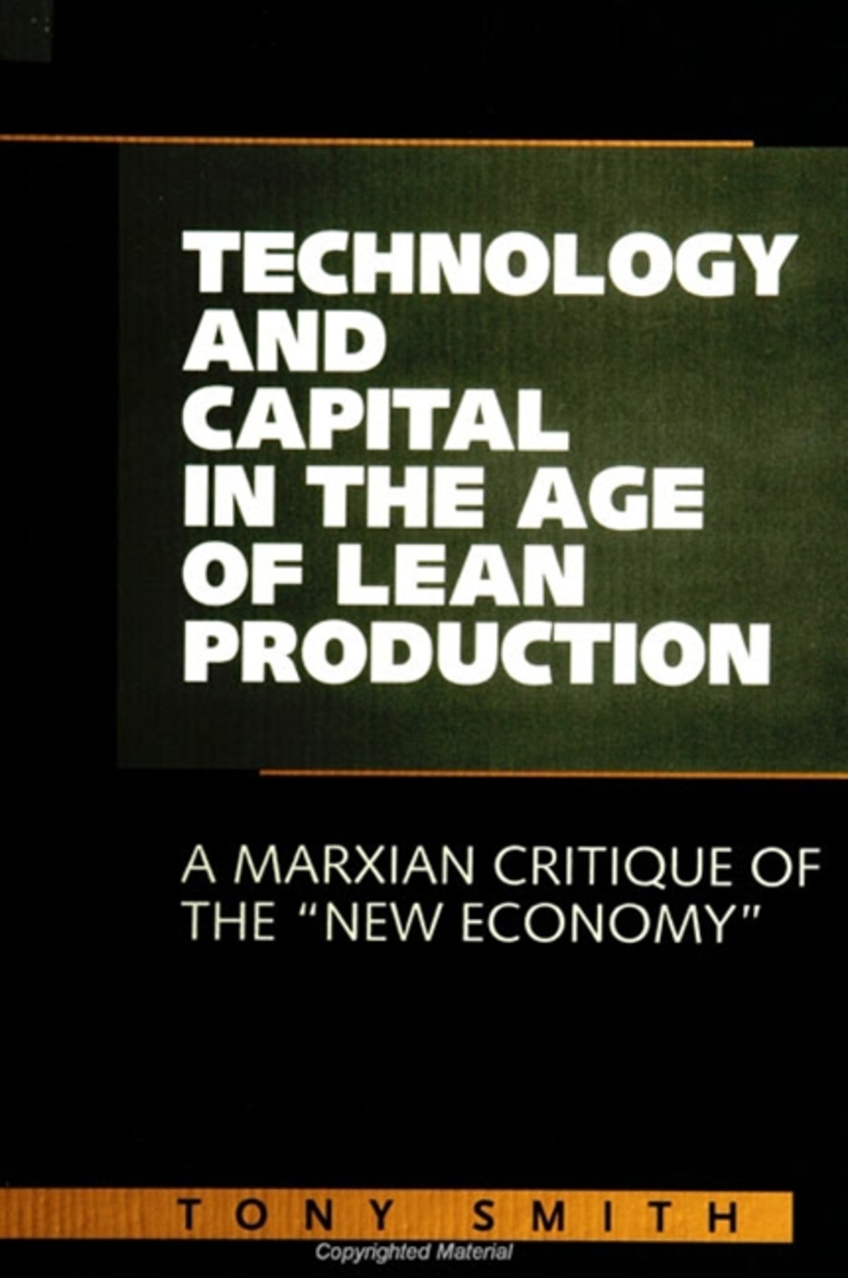 Cover image for Technology and Capital in the Age of Lean Production ISBN 9780791446003
