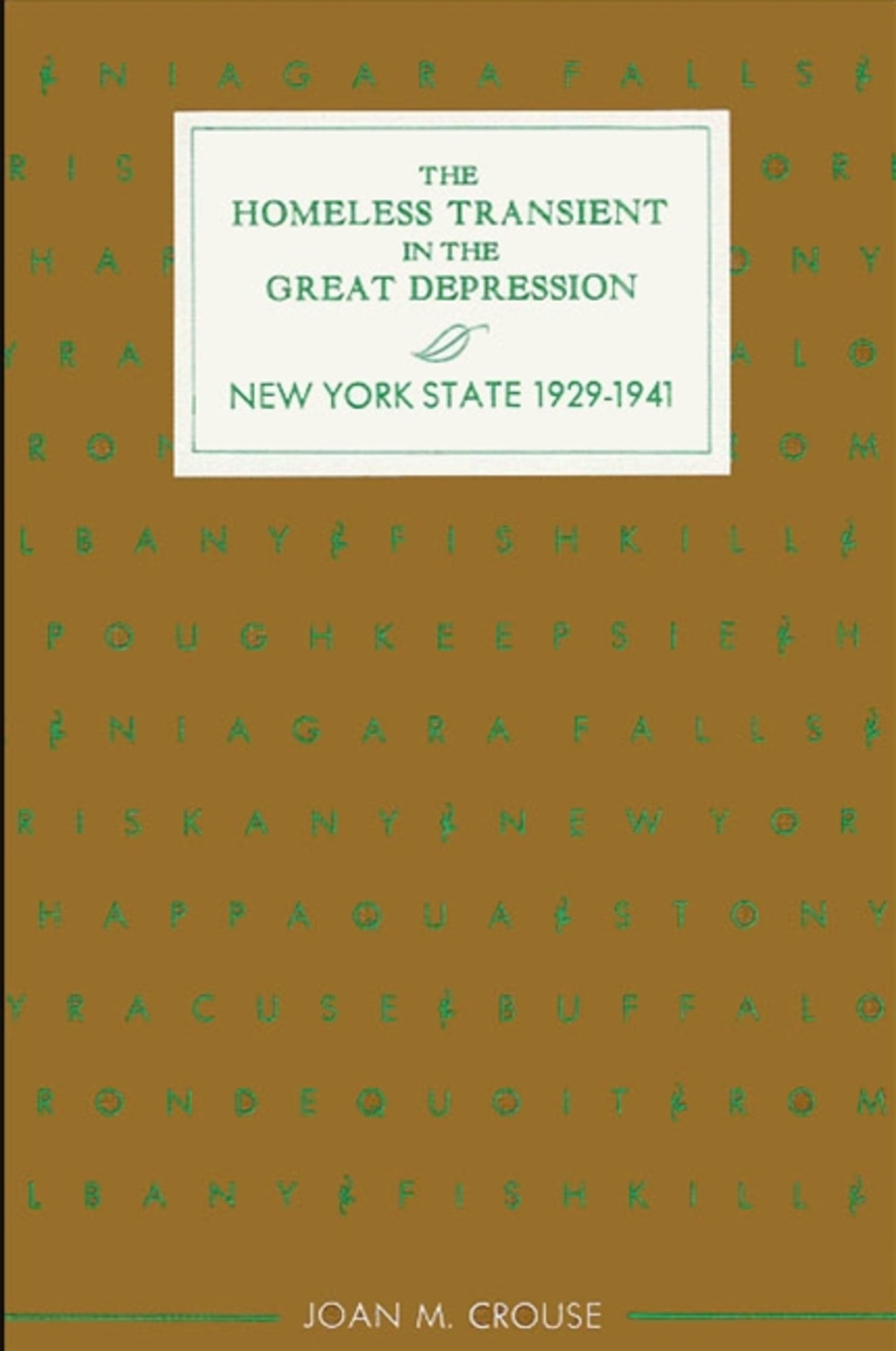 The Homeless Transient in the Great Depression