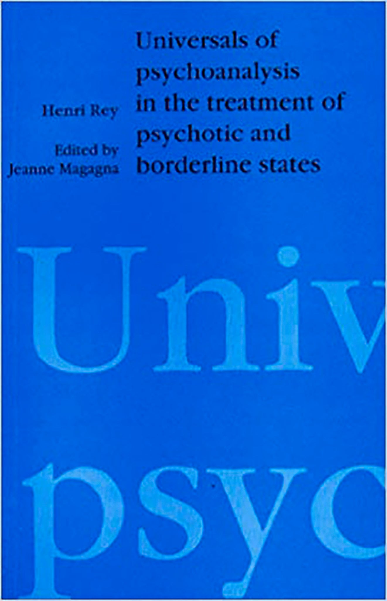 Universals of Psychoanalysis