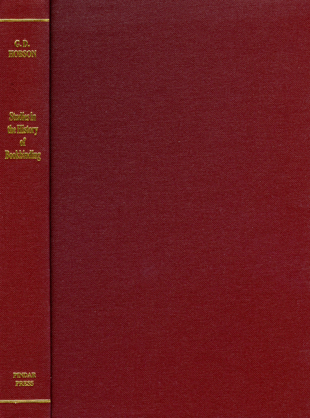 Studies in the History of Bookbinding