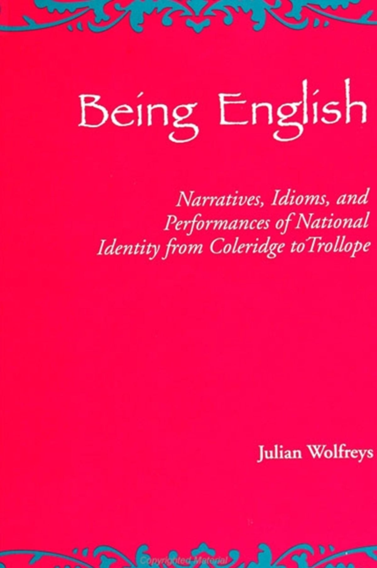 Cover image for Being English ISBN 9780791421024
