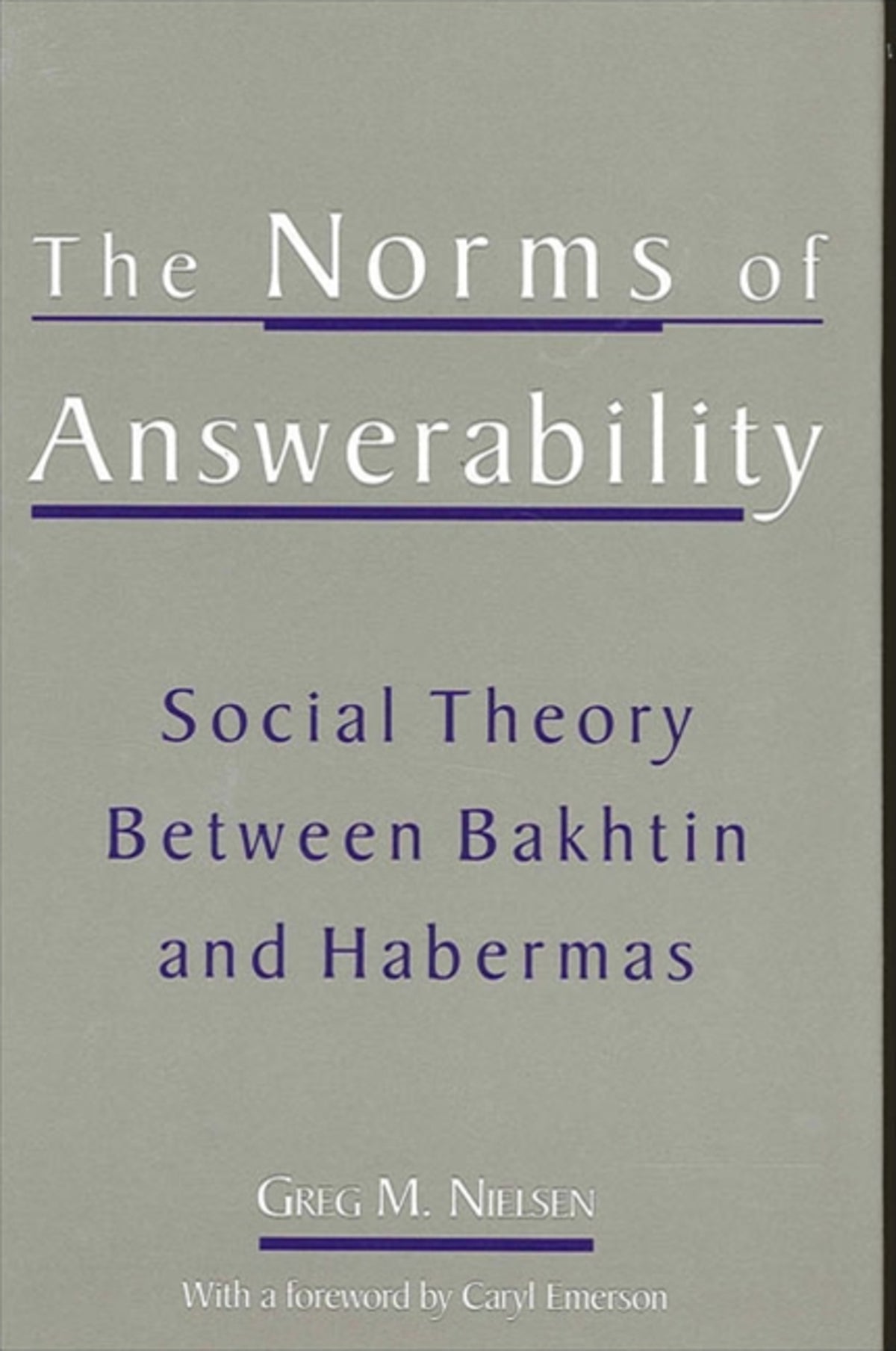 Cover image for The Norms of Answerability ISBN 9780791452288