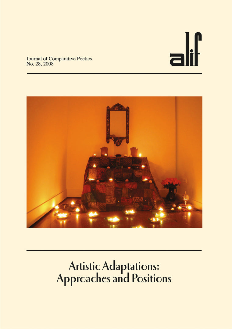 Cover image for Alif: Journal of Comparative Poetics, no. 28 ISBN 9789774161957