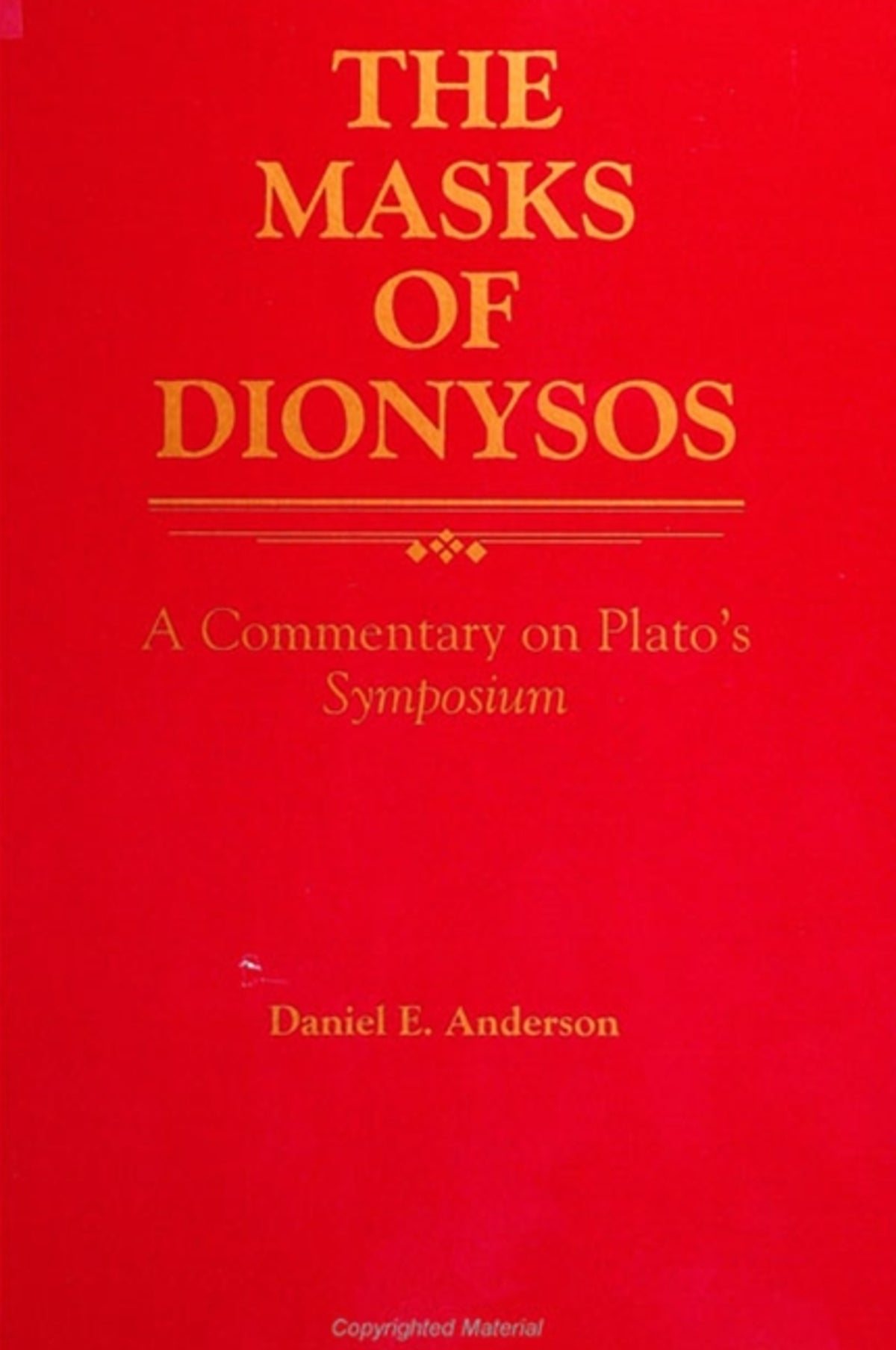 Cover image for The Masks of Dionysos ISBN 9780791413166