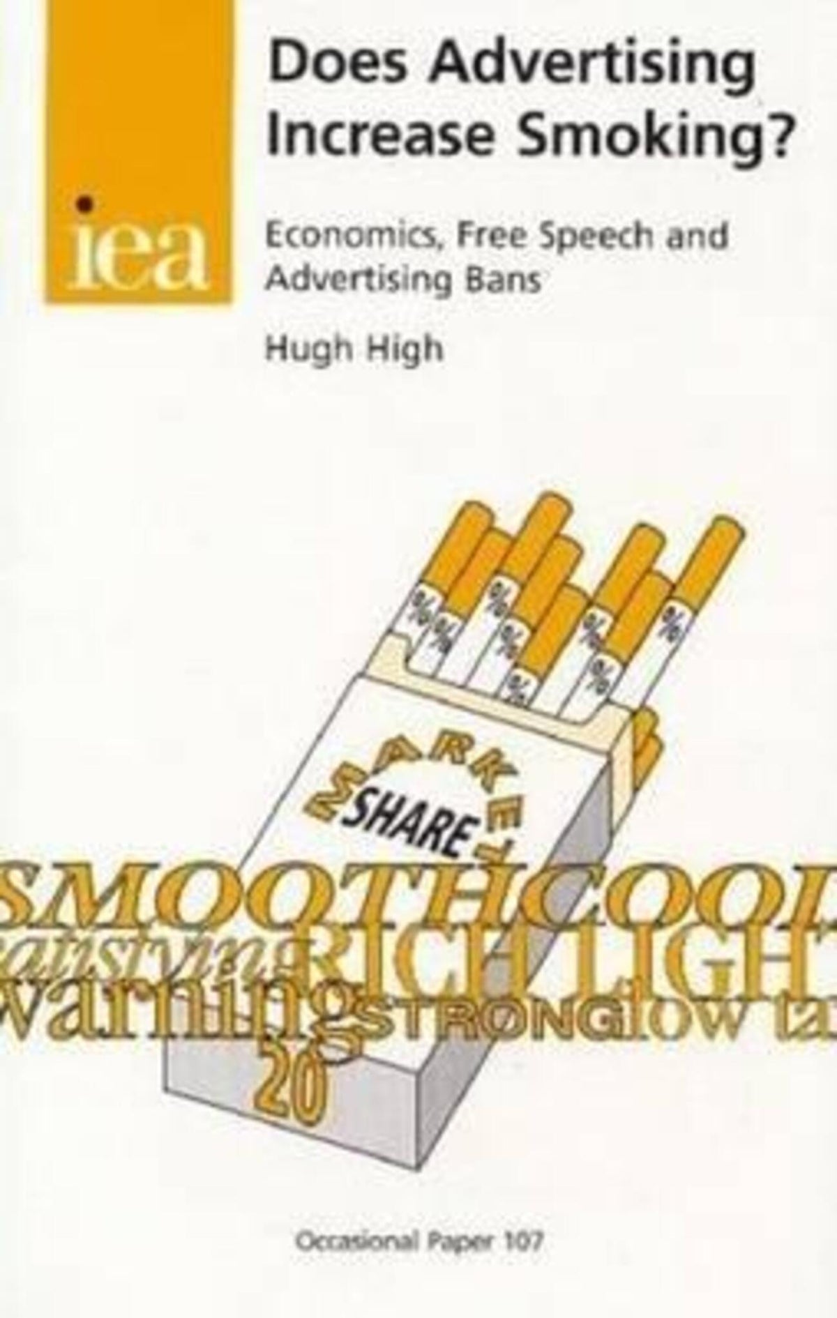 Cover image for Does Advertising Increase Smoking? ISBN 9780255364232