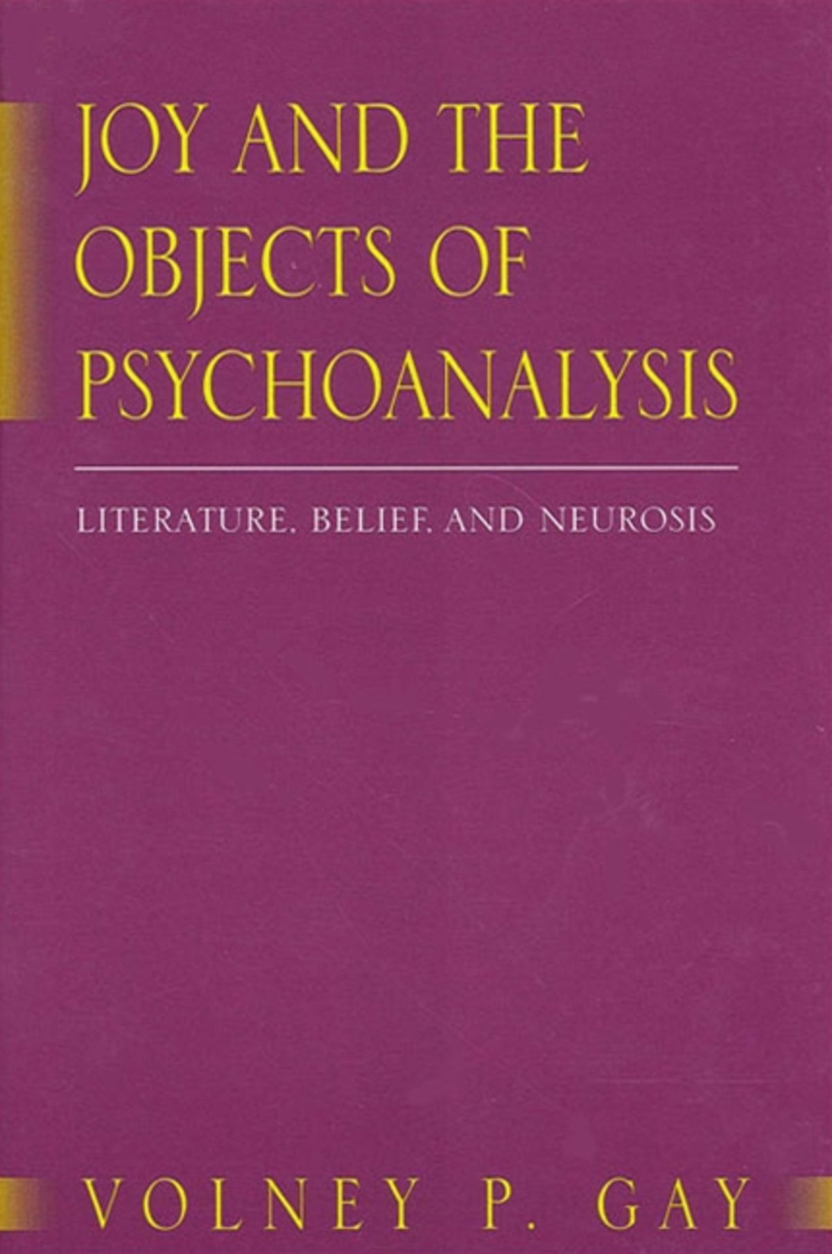 Cover image for Joy and the Objects of Psychoanalysis ISBN 9780791451007