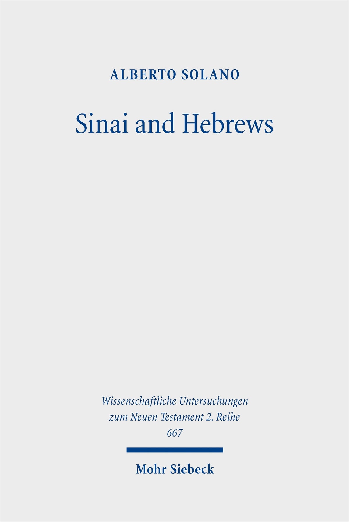 Sinai and Hebrews