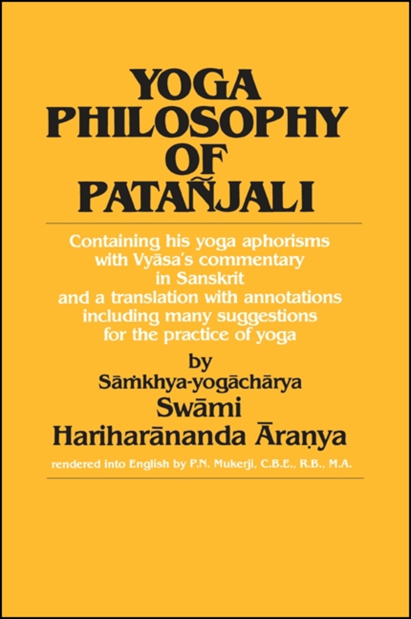 Yoga Philosophy of Patañjali