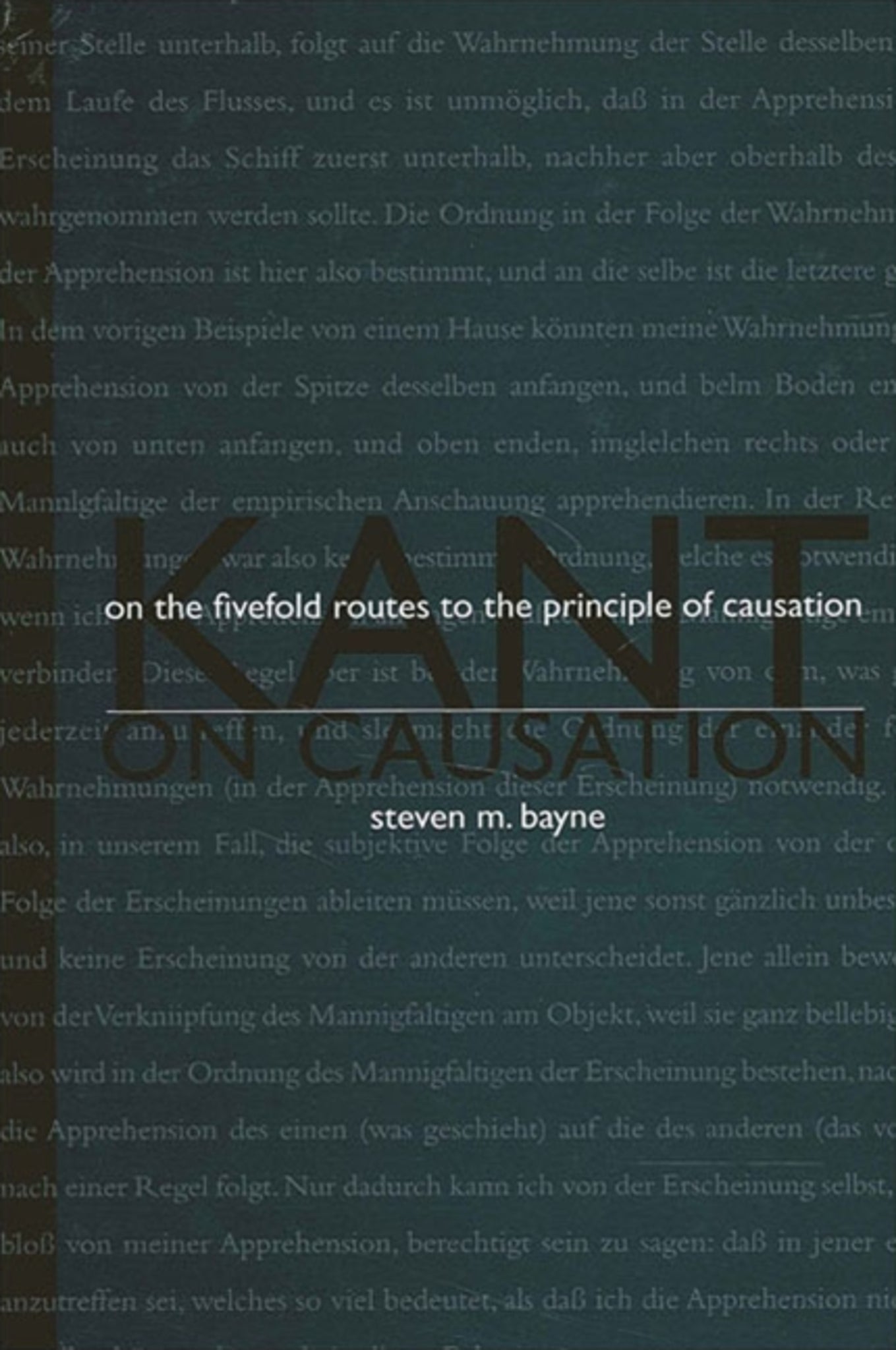 Kant on Causation