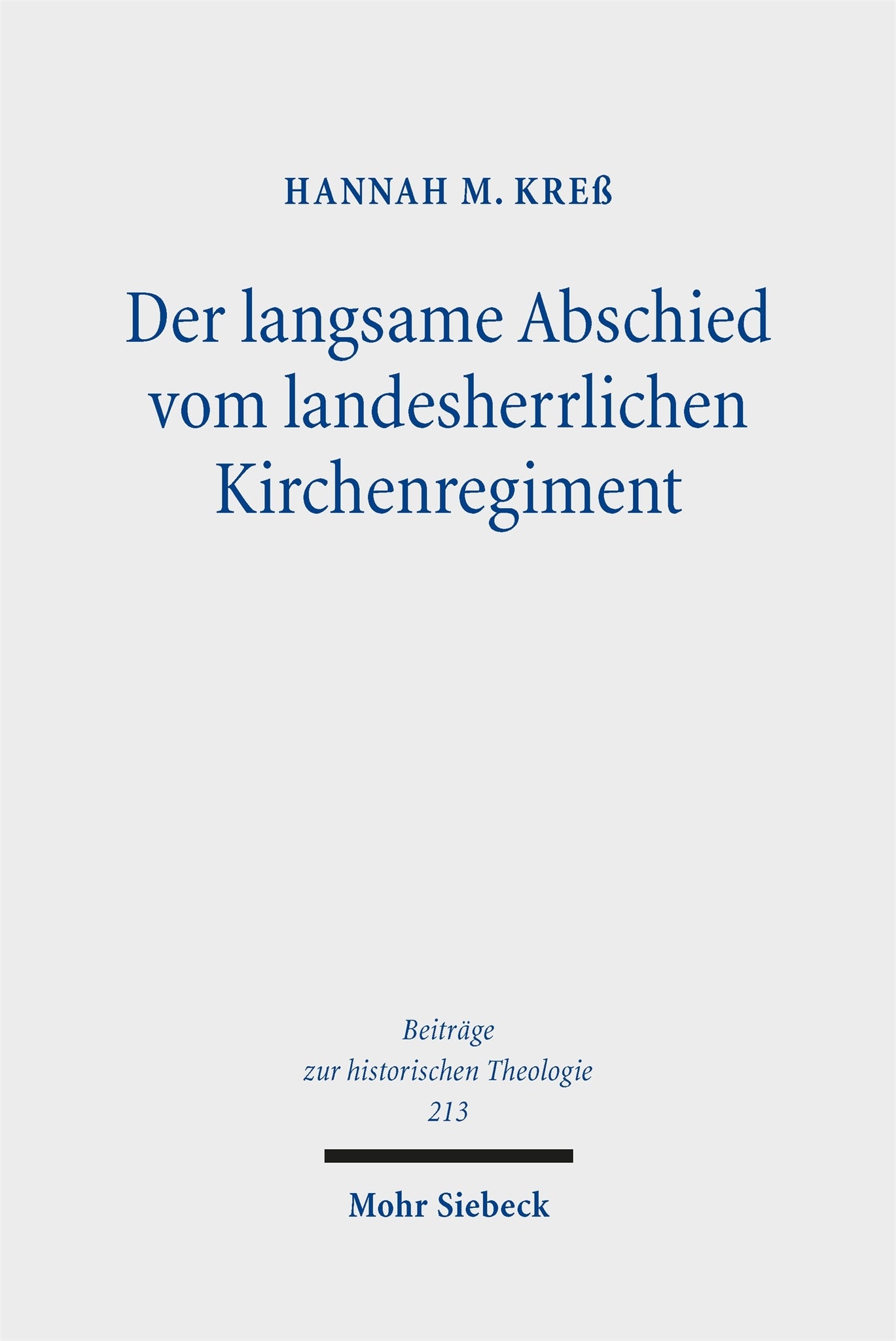 Der langsame Abschied vom landesherrlichen Kirchenregiment