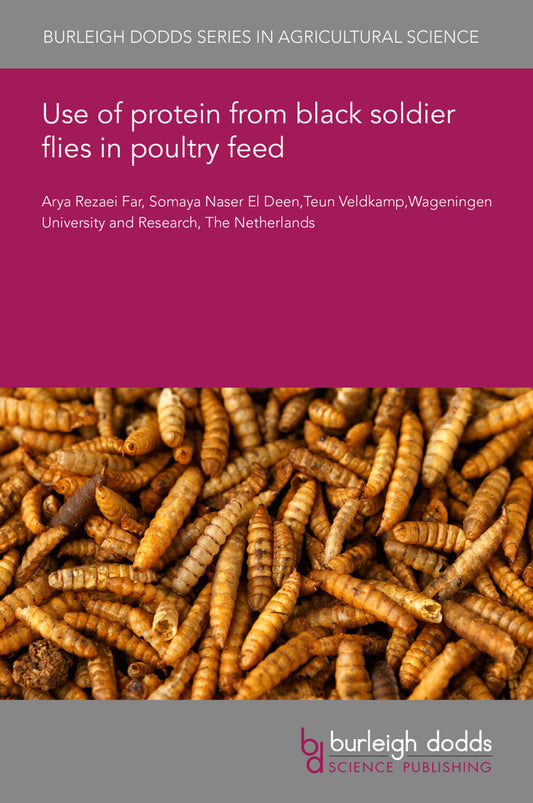 Use of protein from black soldier flies in poultry feed