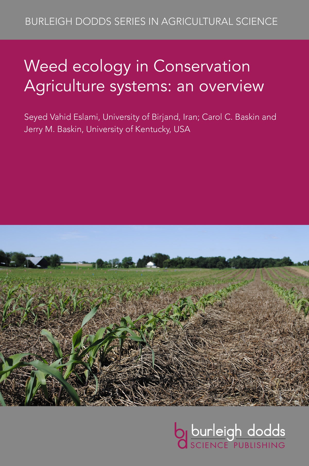 Cover image for Weed ecology in Conservation Agriculture systems: an overview ISBN 9781835454343