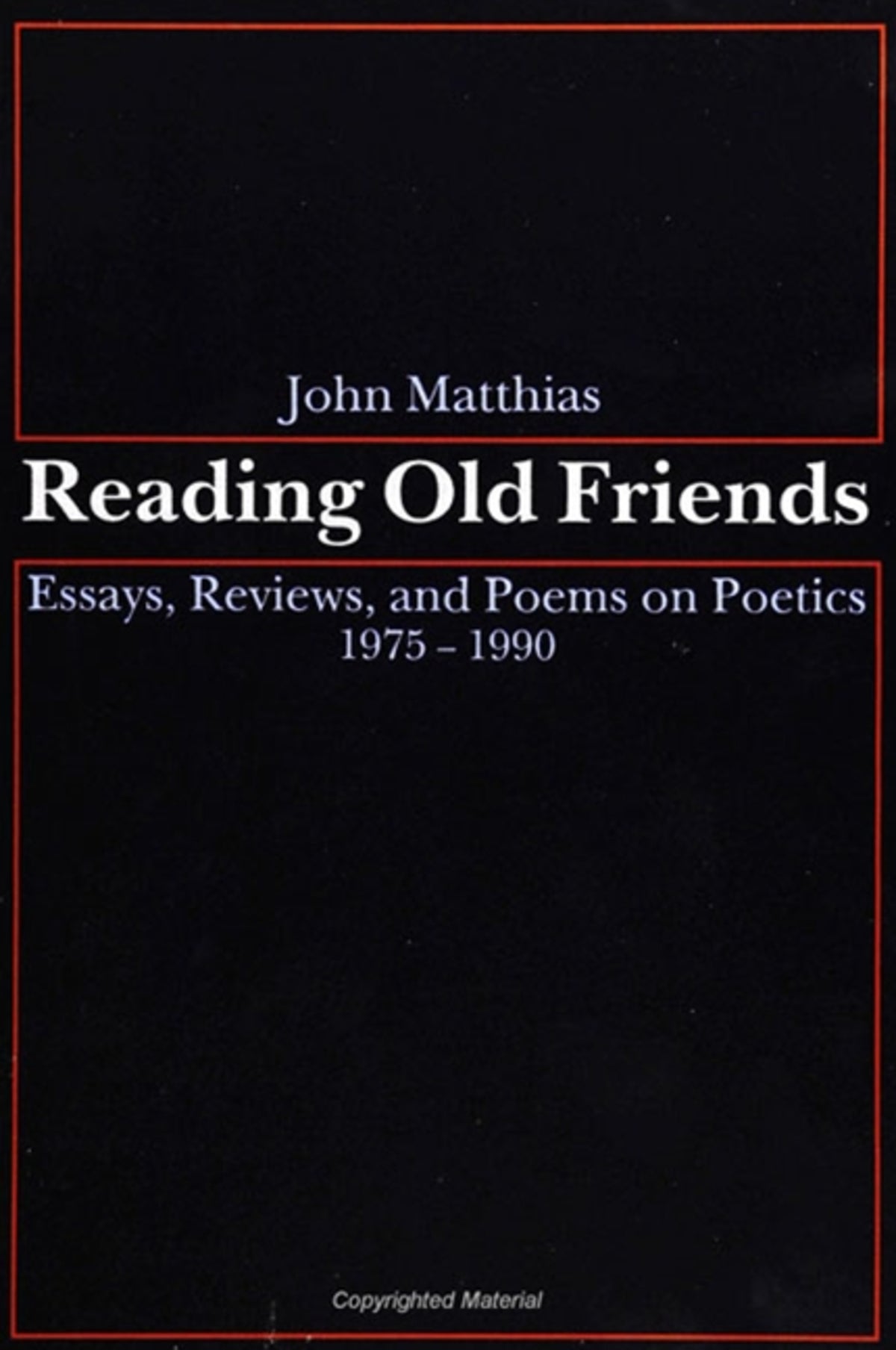 Cover image for Reading Old Friends ISBN 9780791408803