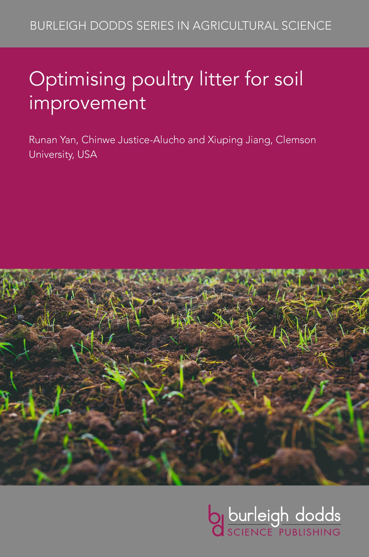 Cover image for Optimising poultry litter for soil improvement ISBN 9781835458204