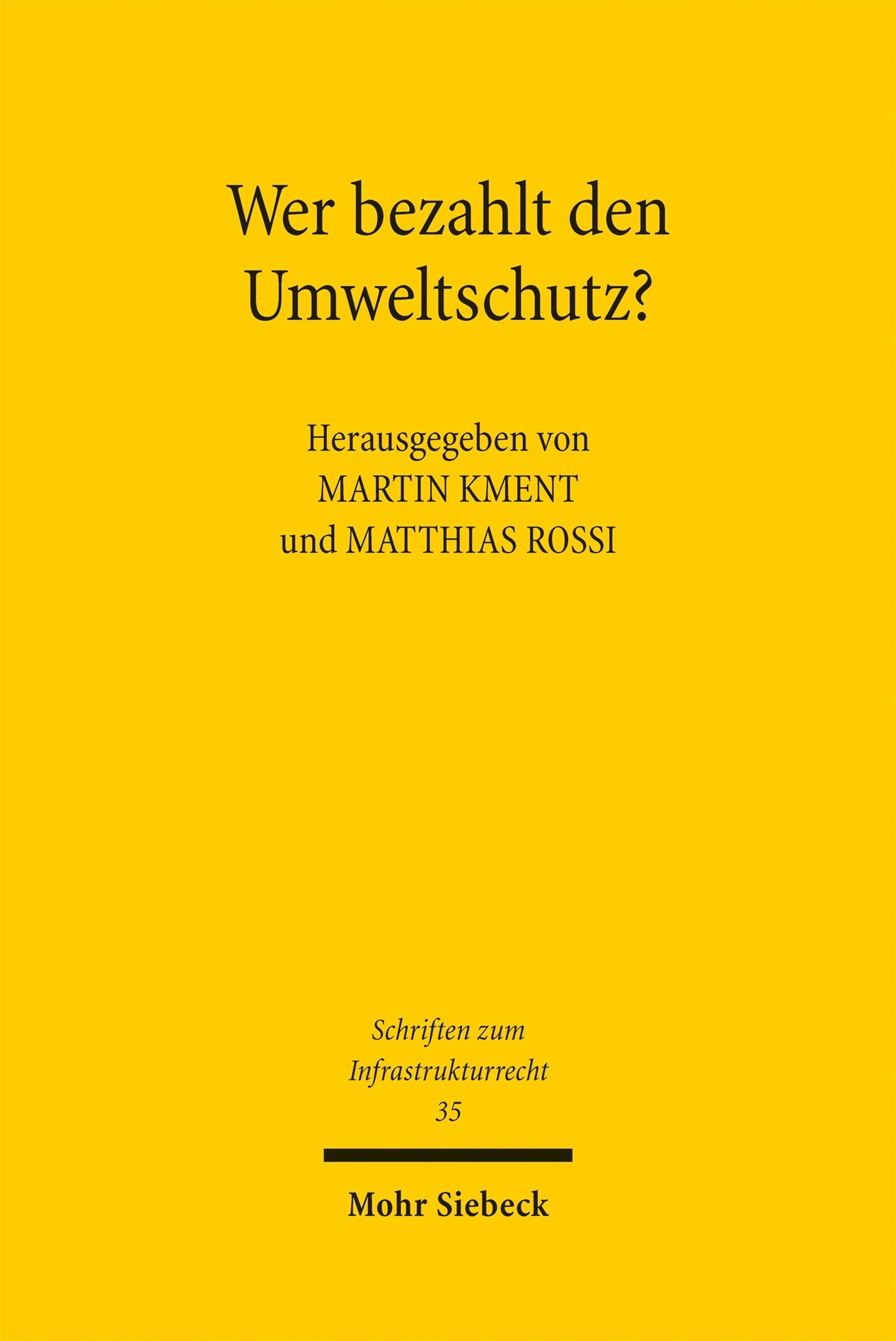 Wer bezahlt den Umweltschutz?