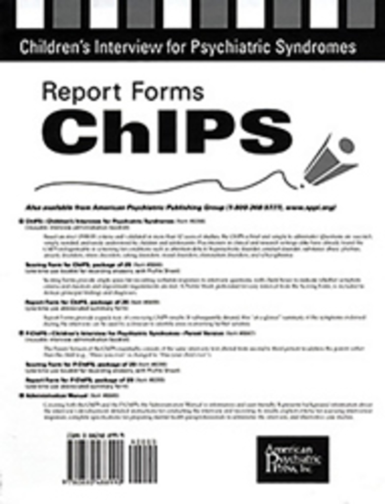 Report Forms for ChIPS