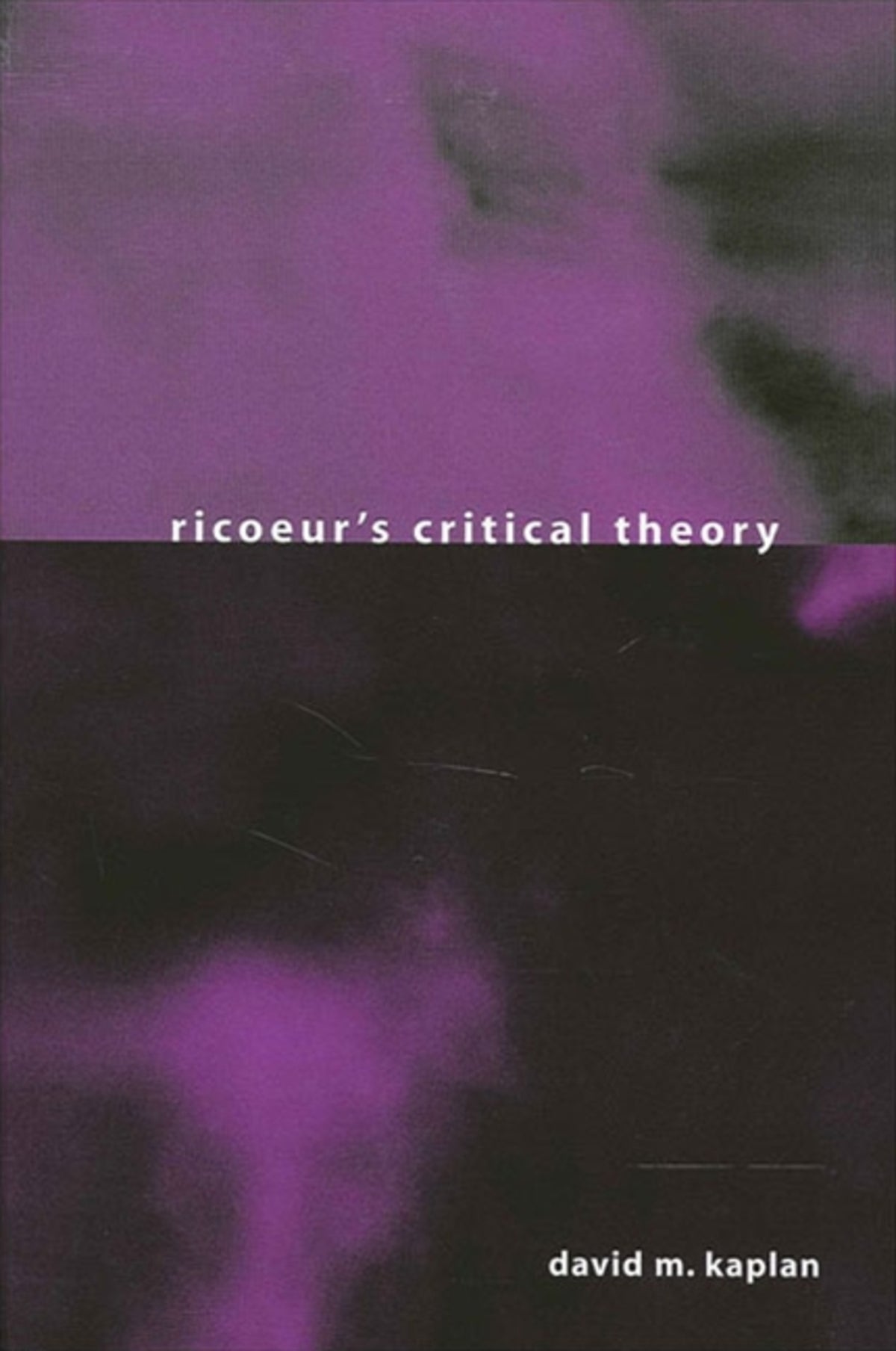 Cover image for Ricoeur's Critical Theory ISBN 9780791456965