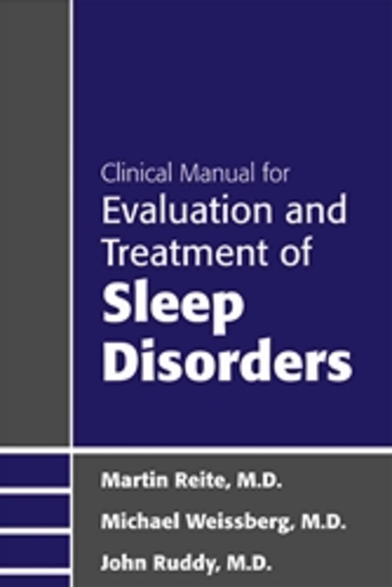 Cover image for Clinical Manual for Evaluation and Treatment of Sleep Disorders ISBN 9781585622719
